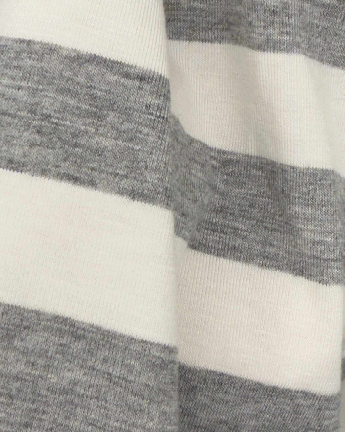 Close-up of gray and white striped fabric